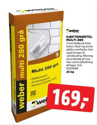 jem & fix Weber mørtel tilbud