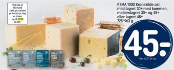 REMA 1000 Kronekilde skæreost danbo mild lagret kommen tilbud