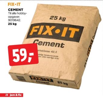 jem & fix Fix-it cement tilbud