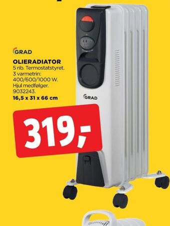 jem & fix Grad olieradiator tilbud