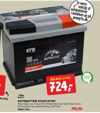 jem & fix Autozone autobatteri tilbud