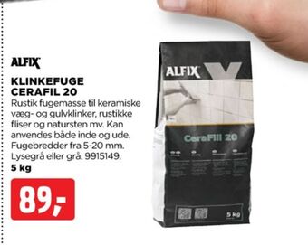 jem & fix Alfix fugemasse tilbud