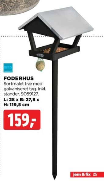 jem & fix Bird gardenlife fuglefoderhus tilbud