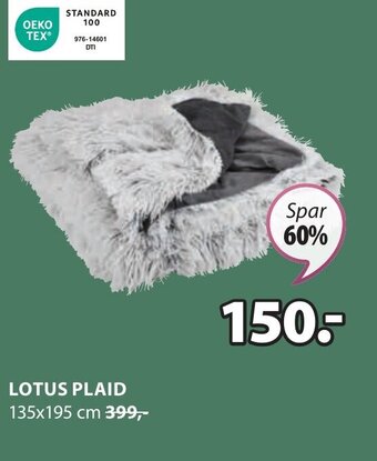 JYSK LOTUS PLAID tilbud