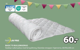 JYSK BASIC T5 RULLEMADRAS tilbud