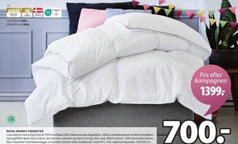 JYSK ROYAL NORDIC FIBERDYNE tilbud