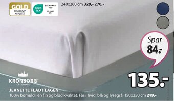 JYSK JEANETTE FLADT LAGEN tilbud