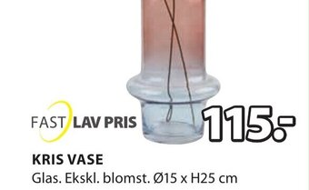 JYSK KRIS VASE tilbud