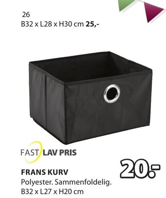 JYSK FRANS KURV tilbud