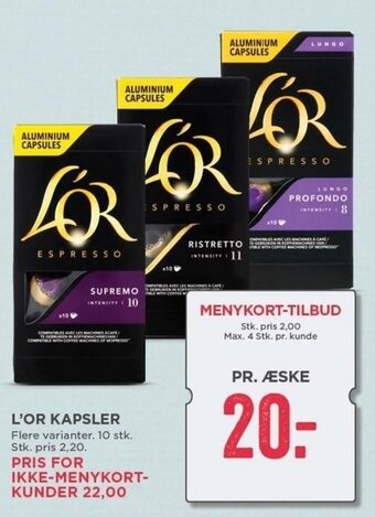 MENY L'Or Kapsler tilbud