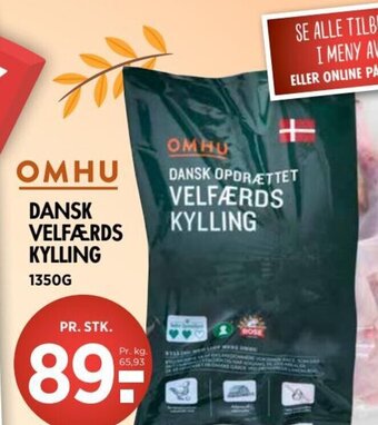 OMHU DANSK VELFÆRDS KYLLING