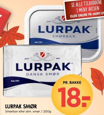 Liva-Stormarked LURPAK SMØR tilbud