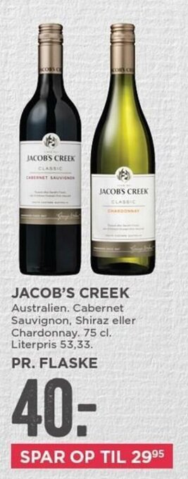 MENY Jacob's Creek tilbud
