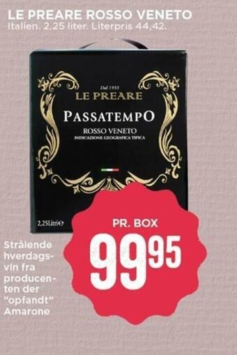 MENY Le Preare Rosso Veneto tilbud
