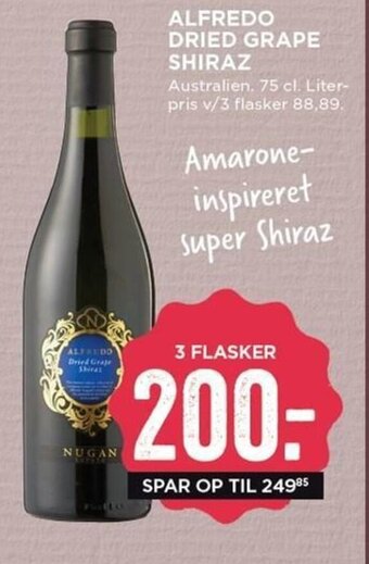 Alfredo Dried Grape Shiraz