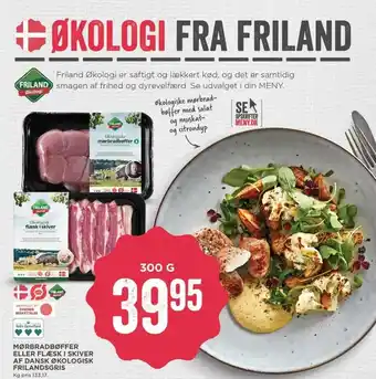 MENY Mørbradbøffer Eller Flæsk I Skiver AF Dansk Økologisk Frilandsgris 300g tilbud