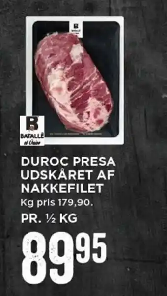 MENY Duroc Presa Udskaret Af Nakkefilet tilbud