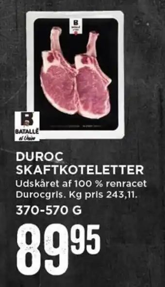 MENY Duroc Skaftkoteletter 370-570g tilbud