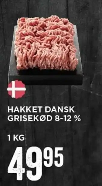 MENY Hakket Dansk Grisekød 8-12% 1 kg tilbud