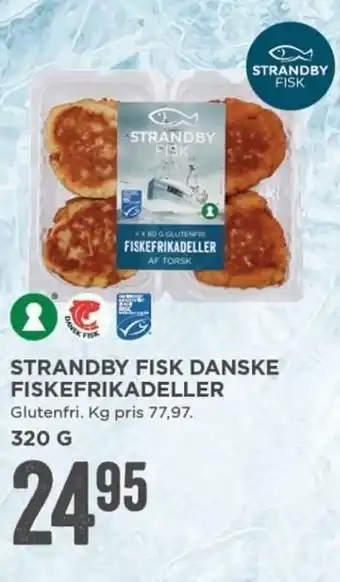 MENY Strandby Fisk Danske Fiskefrikadeller 320g tilbud