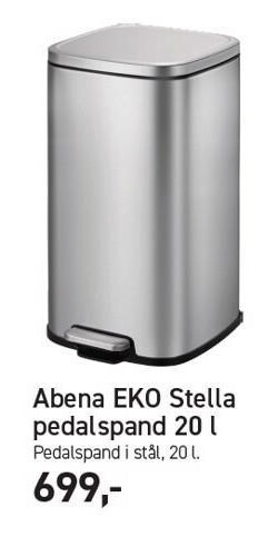 Johannes Fog Abena eko stella pedalspand 20 l tilbud