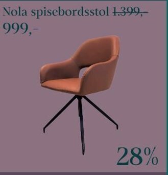 Sit´n Sleep Nola spisebordsstol tilbud