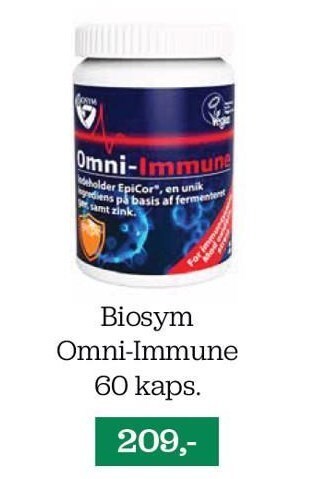 Helsemin Biosym omni-immune 60 kaps tilbud