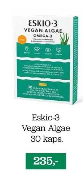 Eskio-3 vegan algae 30 kaps