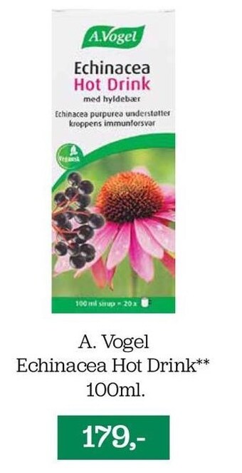 A. vogel echinacea hot drink** 100ml