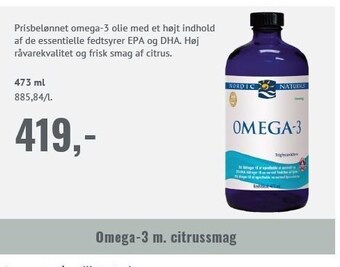 Helsam Omega-3 m. citrussmag tilbud