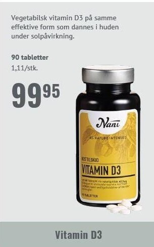 Helsam Vitamin d3 tilbud