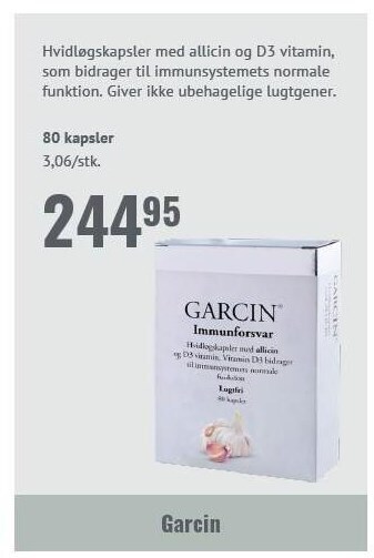 Helsam Garcin tilbud