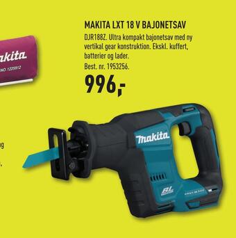 Johannes Fog Makita lxt 18 v bajonetsav tilbud