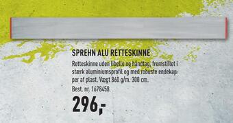 Sprehn alu retteskinne