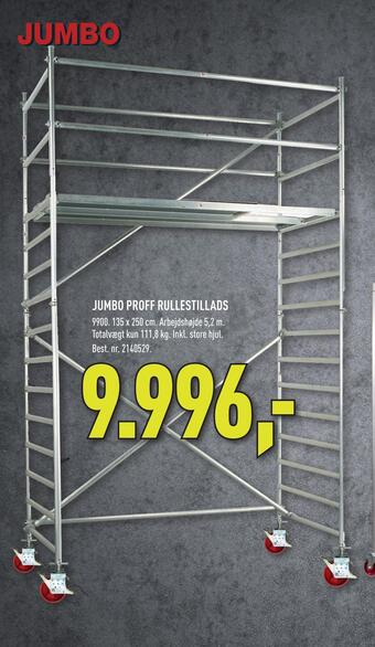 Johannes Fog Jumbo proff rullestillads tilbud