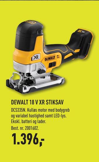 Johannes Fog Dewalt 18 v xr stiksav tilbud