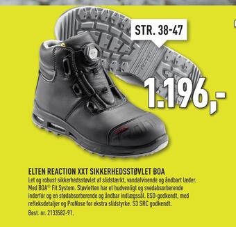 Johannes Fog Elten reaction xxt sikkerhedsstøvlet boa tilbud