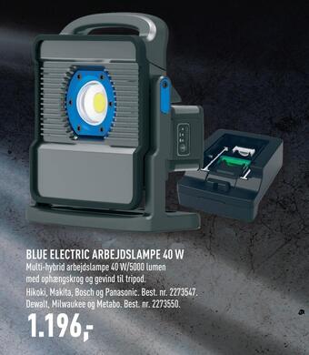 Blue electric arbejdslampe 40 w