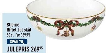 Imerco Stjerne riflet jul skål tilbud