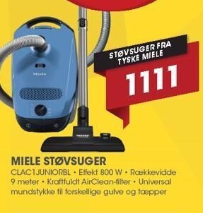 Punkt1 Miele støvsuger tilbud