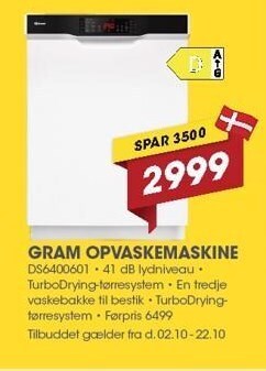 Gram opvaskemaskine
