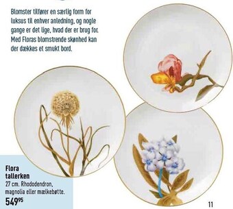 Imerco Flora tallerken tilbud