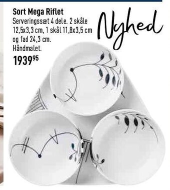 Imerco Sort mega riflet serveringssæt tilbud