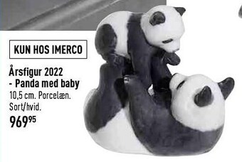 Imerco Årsfigur 2022 - panda med baby tilbud