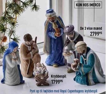 Imerco De 3 vise mænd eller krybbespil tilbud