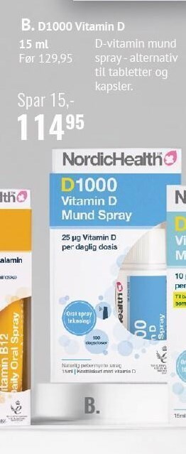 Helsam D1000 vitamin d tilbud