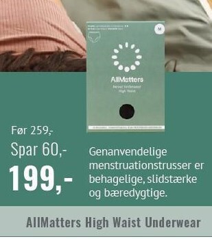 Helsam Allmatters high waist underwear tilbud