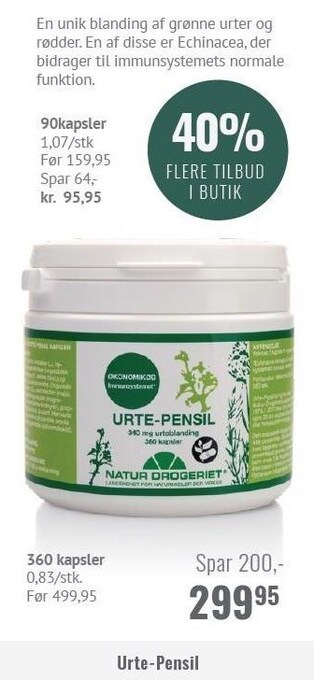 Helsam Urte-pensil tilbud