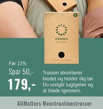 Din Lokale Helsekost Allmatters menstruationstrusser tilbud
