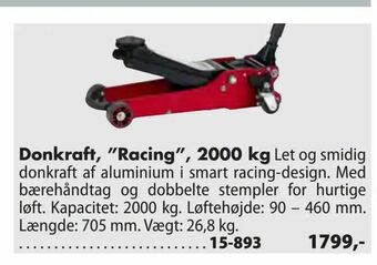 Biltema Donkraft, "Racing", 2000 kg tilbud